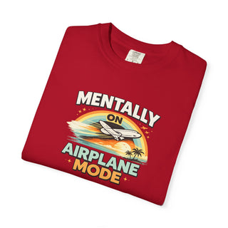 Airplane Mode Shirt Vintage Sunset Aviation Graphic Tee Unisex Travel Gift