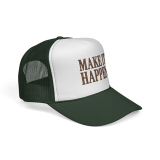 Make It Happen Trucker Hat – Motivational Embroidered Cap Gift for Men & Women