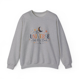 The Universe Has My Back Sweatshirt, Celestial Motivational Crewneck Gift