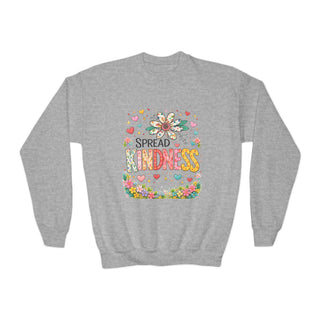 Spread Kindness Floral Youth Crewneck Sweatshirt Cute Positive Girls Gift