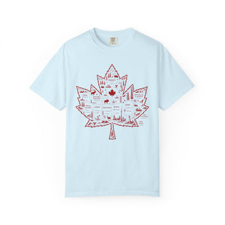 Canadian Maple Leaf Vintage Unisex Shirt Garment Dyed Heavyweight Cotton Tee