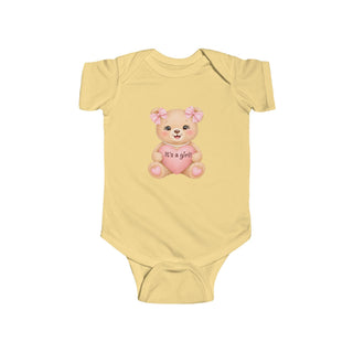 Baby Girl Teddy Bear Onesie It's a Girl Newborn Baby Shower Gift Outfit