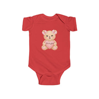 Baby Girl Teddy Bear Onesie It's a Girl Newborn Baby Shower Gift Outfit