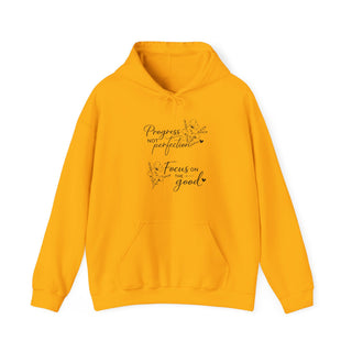 Progress Not Perfection Focus on the Good Floral Hoodie Gift
