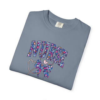 Floral Nurse Shirt Girly Nurse Tee RN LPN Shirt Stethoscope Nurse Shirt NICU ER Shirt School Nurse Shirt New Nurse Gift