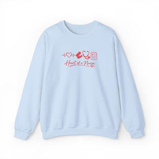 Heart of a Nurse Sweatshirt, Nurse Life Crewneck, RN Gift for Healthcare Workers