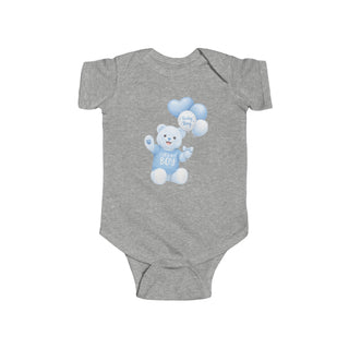 It’s a Boy Onesie, Baby Boy Announcement Outfit Teddy Bear Balloon