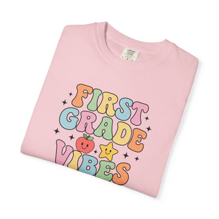 First Grade Vibes Tee Cute Back to School Teacher Shirt