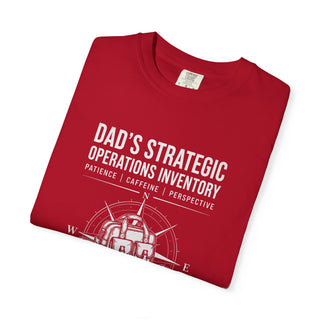 Dad's Strategic Operations Inventory Shirt, First Time Father Gift, Daddy Est 2026 Tee