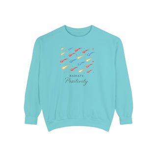 Radiate Positivity Sweatshirt, Inspirational Positive Vibes Crewneck Gift