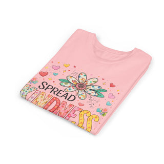 Spread Kindness Girls T-Shirt – Cute Floral Positive Kids Tee