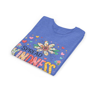 Spread Kindness Girls T-Shirt – Cute Floral Positive Kids Tee