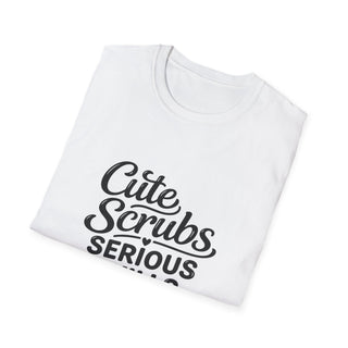 Cute Scrubs Serious Skills Shirt, Funny Nurse Tee, Healthcare Worker Gift