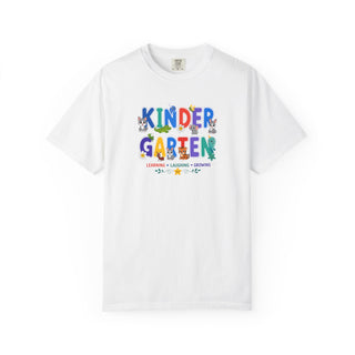 Kindergarten Shirt, Cute Animal Letter Tee, Learning Laughing Growing, First Day of Kindergarten Shirt, Back to School Kids Outfit