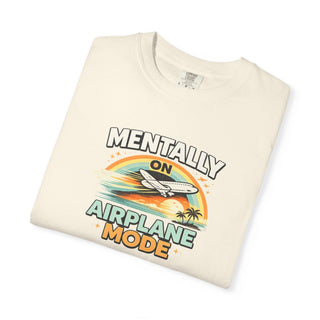 Airplane Mode Shirt Vintage Sunset Aviation Graphic Tee Unisex Travel Gift