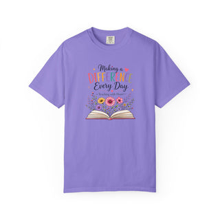 Making a Difference Every Day Teacher Shirt, Teaching with Heart Tee, Inspirational Teacher Gift, Cute Floral Teacher T-Shirt
