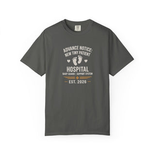 New Tiny Patient Hospital Tee — 'Advance Notice: New Tiny Patient' Baby Arrival T-Shirt (Est. 2026)