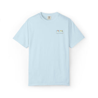 Enjoy the Little Things Embroidered Floral Aesthetic Tee