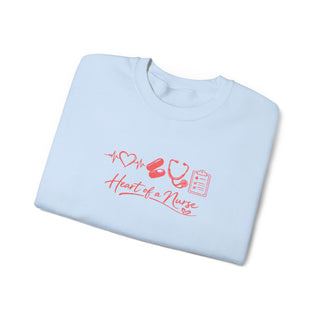 Heart of a Nurse Sweatshirt, Nurse Life Crewneck, RN Gift for Healthcare Workers