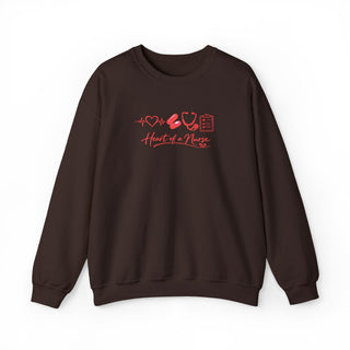 Heart of a Nurse Sweatshirt, Nurse Life Crewneck, RN Gift for Healthcare Workers