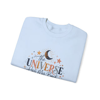 The Universe Has My Back Sweatshirt, Celestial Motivational Crewneck Gift