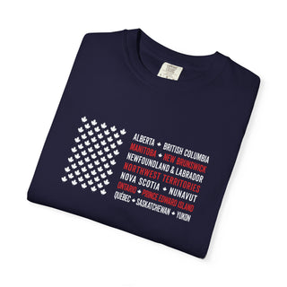 Canadian Maple Leaf Flag Shirt Unisex Heavyweight Cotton Canada Souvenir Tee