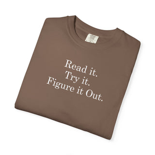 Motivational Quote Shirt Gift for DIY Makers Problem Solvers Comfort Colors Heavyweight Tee