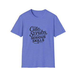 Cute Scrubs Serious Skills Shirt, Funny Nurse Tee, Healthcare Worker Gift