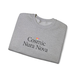 Cosmic Nura Nova Crewneck Sweatshirt, Minimal Aesthetic Graphic Pullover