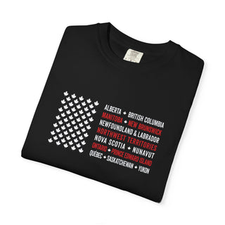 Canadian Maple Leaf Flag Shirt Unisex Heavyweight Cotton Canada Souvenir Tee