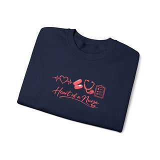 Heart of a Nurse Sweatshirt, Nurse Life Crewneck, RN Gift for Healthcare Workers
