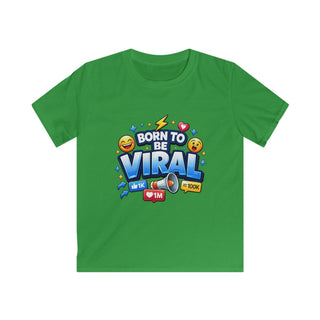 Born to Be Viral Kids T-Shirt – Funny Social Media Graphic Tee for Boys, Trendy Cool Kids Shirt