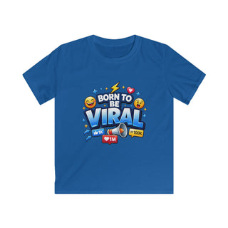 Born to Be Viral Kids T-Shirt – Funny Social Media Graphic Tee for Boys, Trendy Cool Kids Shirt