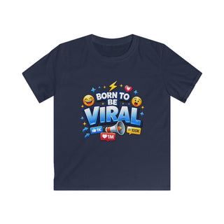 Born to Be Viral Kids T-Shirt – Funny Social Media Graphic Tee for Boys, Trendy Cool Kids Shirt