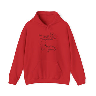 Progress Not Perfection Focus on the Good Floral Hoodie Gift