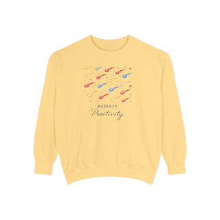 Radiate Positivity Sweatshirt, Inspirational Positive Vibes Crewneck Gift