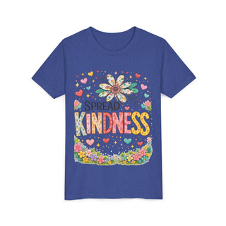 Spread Kindness Girls T-Shirt – Cute Floral Positive Kids Tee