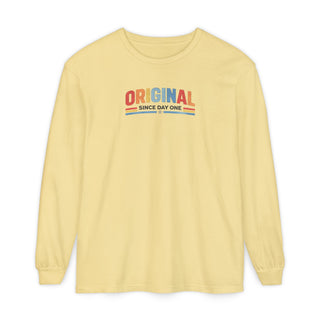 Original Since Day One Long Sleeve Tee – Birthday Gift Idea, Retro Style Shirt, Funny Unique Present
