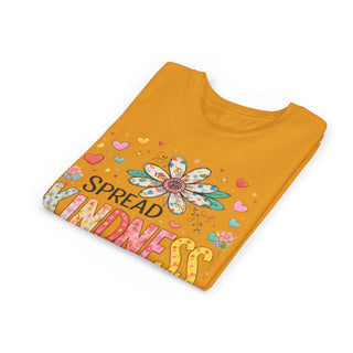 Spread Kindness Girls T-Shirt – Cute Floral Positive Kids Tee