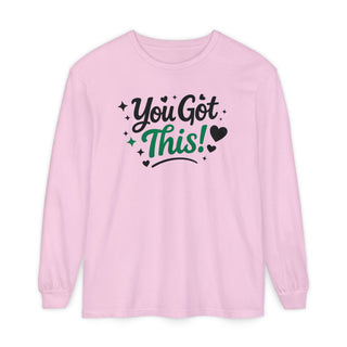 You Got This Long Sleeve Shirt – Motivational Quote Tee, Positive Affirmation Shirt, Trendy Typography Top