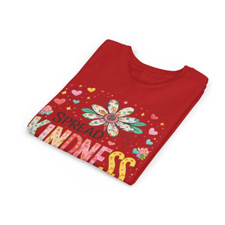 Spread Kindness Girls T-Shirt – Cute Floral Positive Kids Tee
