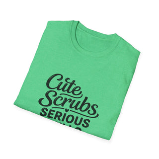Cute Scrubs Serious Skills Shirt, Funny Nurse Tee, Healthcare Worker Gift