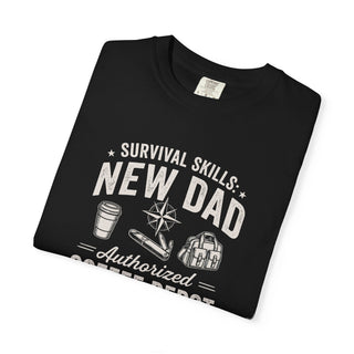New Dad Survival Skills Tee | Authorized Coffee Depot Shirt (Est. 2026)