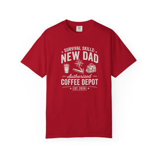 New Dad Survival Skills Tee | Authorized Coffee Depot Shirt (Est. 2026)