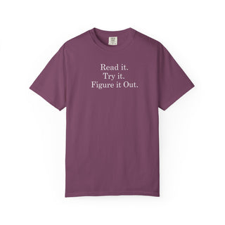 Motivational Quote Shirt Gift for DIY Makers Problem Solvers Comfort Colors Heavyweight Tee
