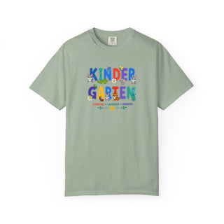 Kindergarten Shirt, Cute Animal Letter Tee, Learning Laughing Growing, First Day of Kindergarten Shirt, Back to School Kids Outfit