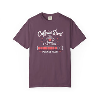 Caffeine Level Loading Shirt, Funny Coffee Lovers Tee, Retro Coffee Shirt