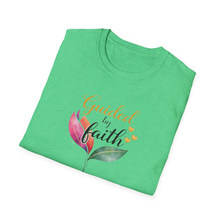 Guided by Faith Floral Sweatshirt, Inspirational Spiritual Shirt for Women Gift