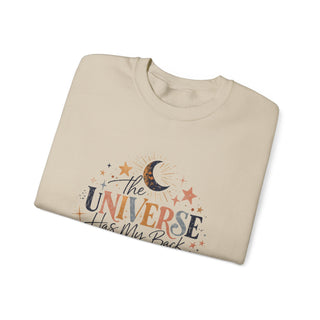 The Universe Has My Back Sweatshirt, Celestial Motivational Crewneck Gift