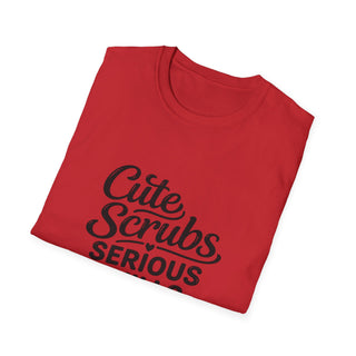 Cute Scrubs Serious Skills Shirt, Funny Nurse Tee, Healthcare Worker Gift